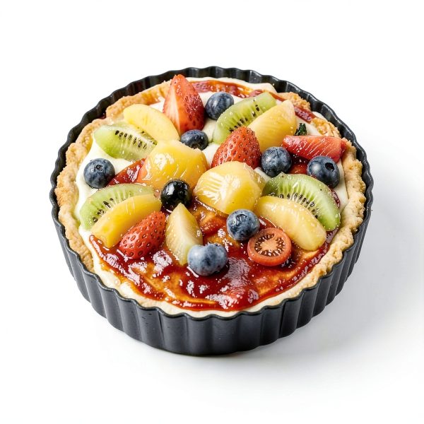 Maclia Tart Pan 9 Inch Removable Bottom Carbon Steel-4