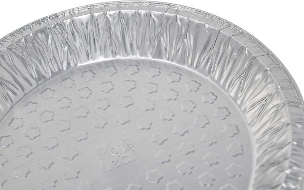 Fig Leaf Aluminum Pie Pans Disposable Oven Safe 9-Inch-6