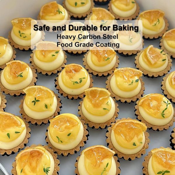 Yamteck Tart Pans Non Stick Carbon Steel Dishwasher Safe-6