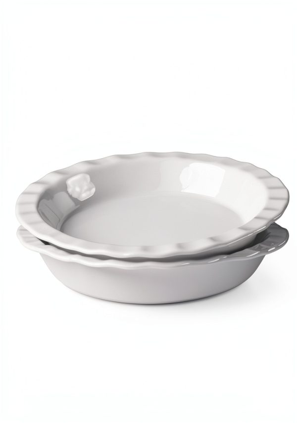 LE TAUCI Ceramic Pie Dish Fluted Oven Safe Baking Pan-3
