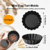 Yamteck Tart Pans Non Stick Carbon Steel Dishwasher Safe-3