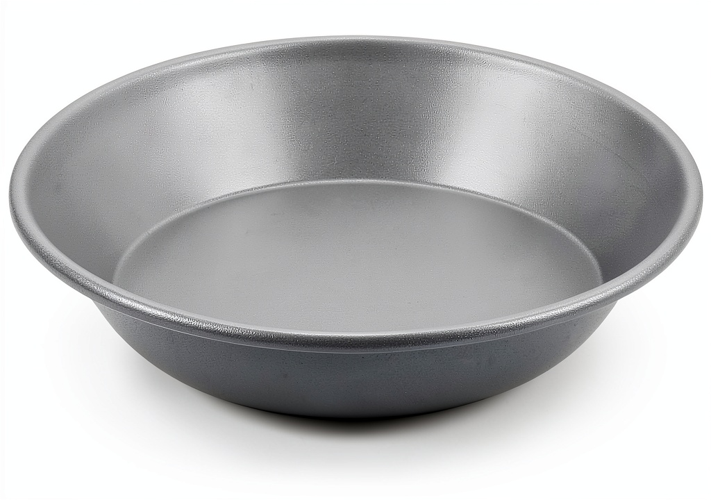 Installing Cuisinart Deep Dish Pie Pan Stainless Steel Apple Shape on a kitchen counter