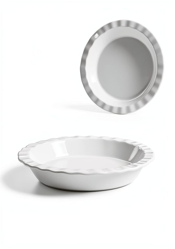 LE TAUCI Ceramic Pie Dish Fluted Oven Safe Baking Pan-4