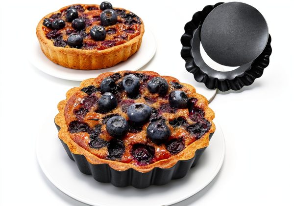 CFGUK Tart Pan Carbon Steel Oven Safe Removable Bottom-3