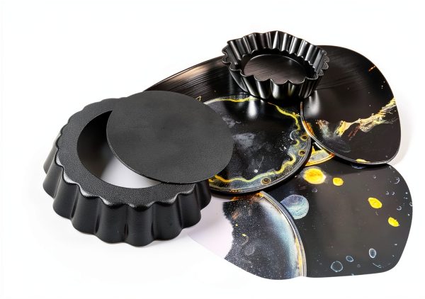 Tart Pan Vnray 4in Dark Gray Carbon Steel-3