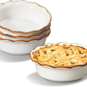 ONEMORE Ceramic Pie Pan Heat Resistant Oven Safe Baking Dish-0