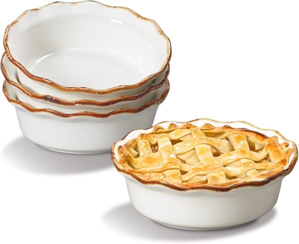 ONEMORE Ceramic Pie Pan Heat Resistant Oven Safe Baking Dish-0