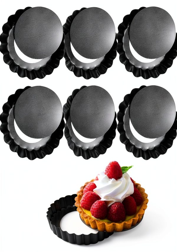 CFGUK Tart Pan Carbon Steel Oven Safe Removable Bottom-0