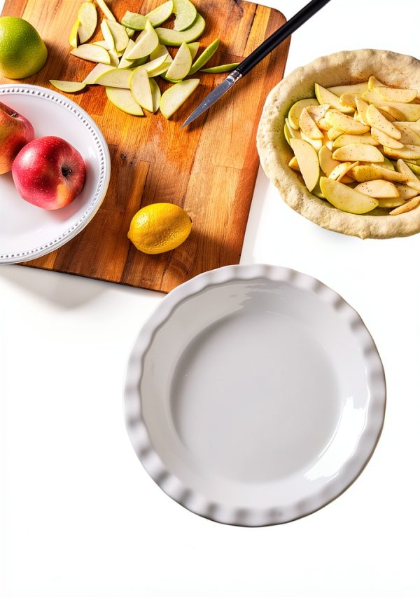LE TAUCI Ceramic Pie Dish Fluted Oven Safe Baking Pan-5