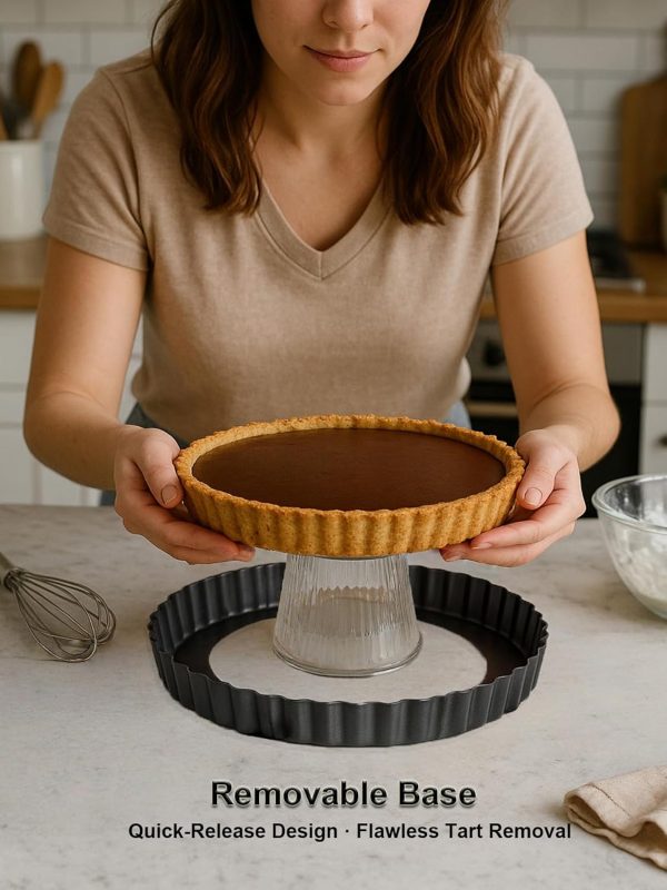 Yamteck Tart Pans High Carbon Steel Non-Stick Baking-4