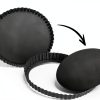 Maclia Tart Pan 9 Inch Removable Bottom Carbon Steel-2