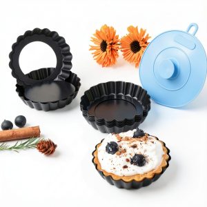 Tart Pan Vnray 4in Dark Gray Carbon Steel-0