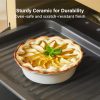 ONEMORE Ceramic Pie Pan Heat Resistant Oven Safe Baking Dish-1