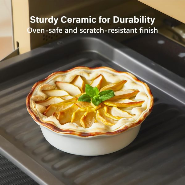 ONEMORE Ceramic Pie Pan Heat Resistant Oven Safe Baking Dish-1
