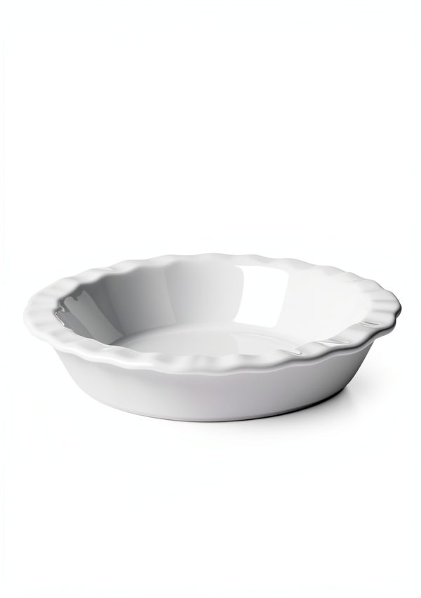 LE TAUCI Ceramic Pie Dish Fluted Oven Safe Baking Pan-1