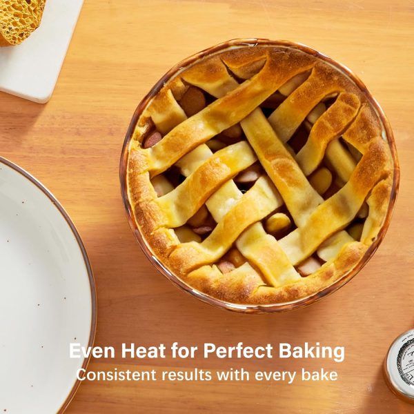 ONEMORE Ceramic Pie Pan Heat Resistant Oven Safe Baking Dish-7