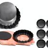 CFGUK Tart Pan Carbon Steel Oven Safe Removable Bottom-1