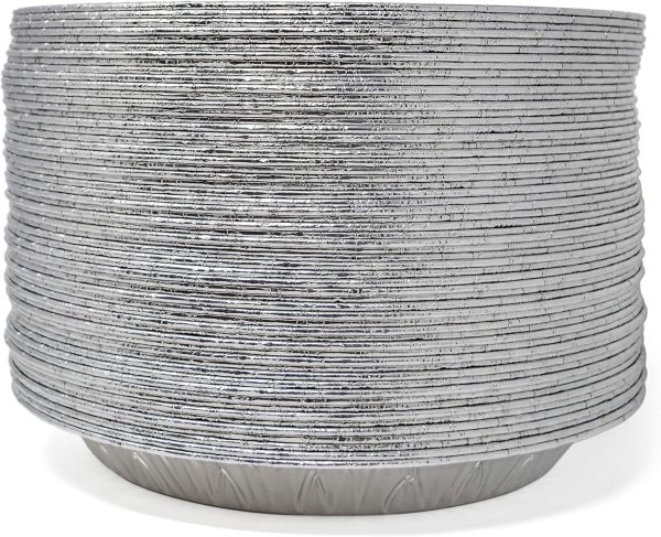 Fig Leaf Aluminum Pie Pans Disposable Oven Safe 9-Inch-5