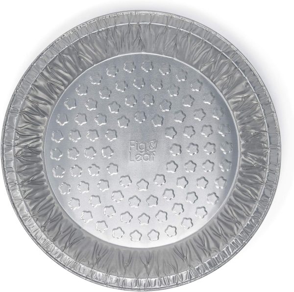 Fig Leaf Aluminum Pie Pans Disposable Oven Safe 9-Inch-2