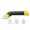Coitak Tile Grout Saw Angled Grout Saw with 3 Pieces Extra Blades Replacement, Grout Removal Tool for Tile Cleaning-3