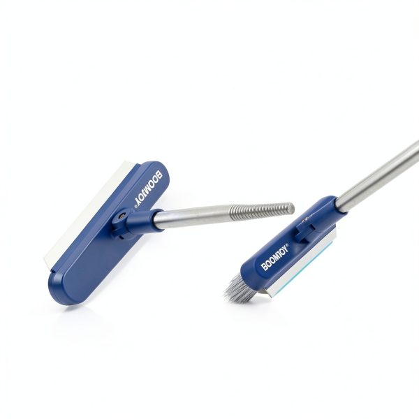 Grout Brush BOOMJOY GB001 Long Handle Tile Cleaner with 3-Piece Set-2