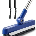 Grout Brush BOOMJOY GB001 Long Handle Tile Cleaner with 3-Piece Set-0