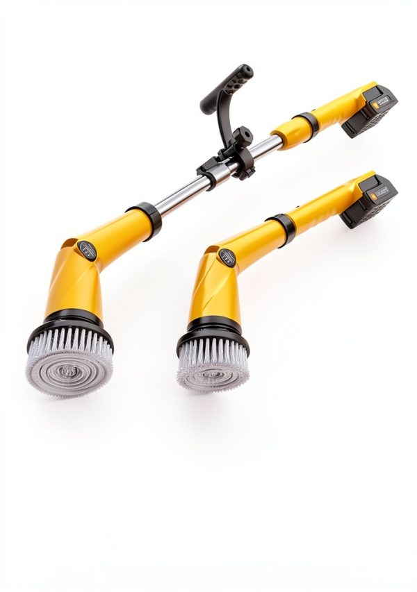 Electric Spin Scrubber Qimedo Brush with 45" Yellow Handle-8