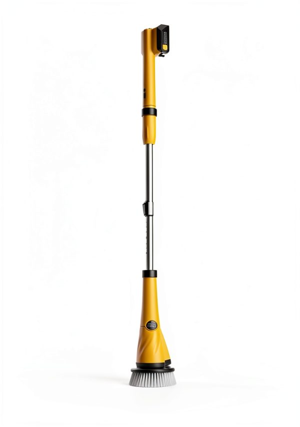 Electric Spin Scrubber Qimedo Brush with 45" Yellow Handle-7