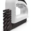 Grout Cleaning Brush Lumkew V‑Shape Stiff Tile Scrubber, Black-0