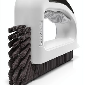 Grout Cleaning Brush Lumkew V‑Shape Stiff Tile Scrubber, Black-0