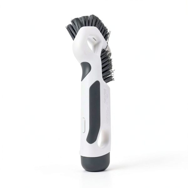 Grout Cleaning Brush Lumkew V‑Shape Stiff Tile Scrubber, Black-5