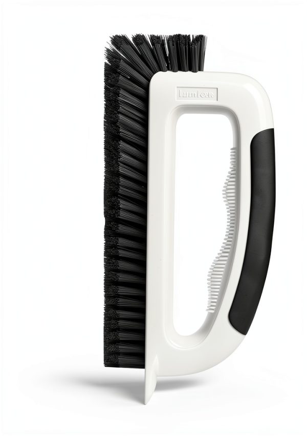 Grout Cleaning Brush Lumkew V‑Shape Stiff Tile Scrubber, Black-6