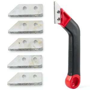 Grout Removal Tool Zhichengbosi Remover with Angled Head & 5 Blades-0